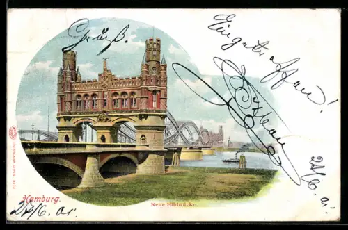 AK Hamburg-Rothenburgsort, Neue Elbbrücke