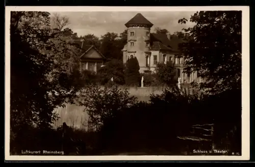 AK Rheinsberg, Schloss u. Theater