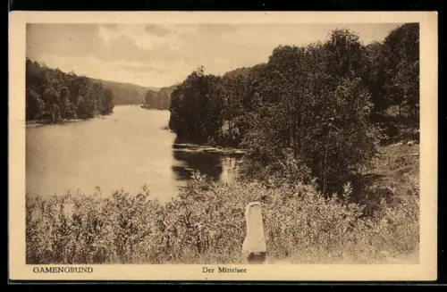 AK Tiefensee /Mark, Gamengrund, Der Mittelsee