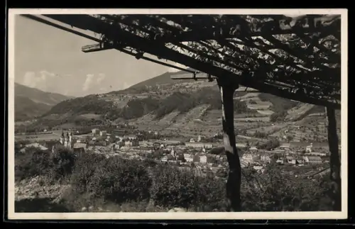 AK Bressanone, Vista panoramica dei vigneti e della città