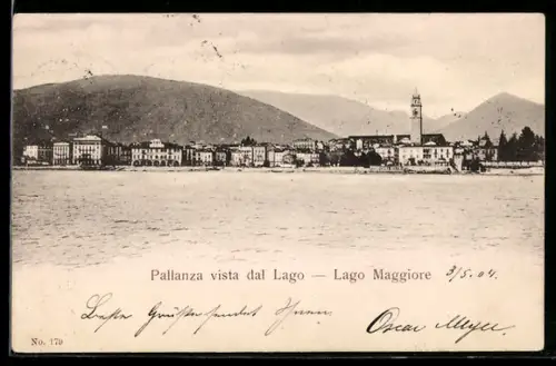 AK Pallanza /Lago Maggiore, Vista dal Lago