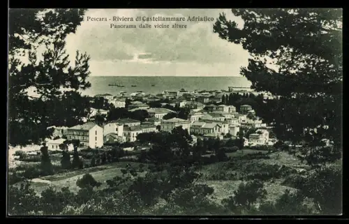 AK Pescara, Riviera di Castellammare Adriatico, Panorama dalle vicine alture