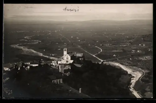 AK Assisi, Chiesa di S. Francesco e Campagna Umbra dalla Rocca