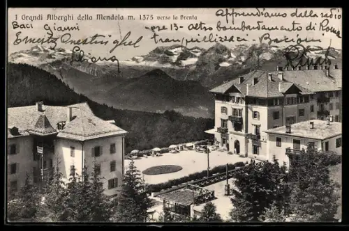 AK Mendola, I Grandi Alberghi della Mendola verso la Brenta