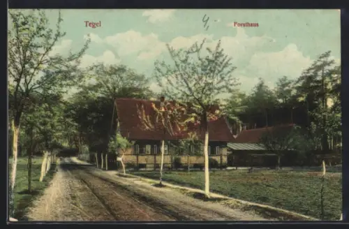 AK Berlin-Tegel, Partie am Forsthaus