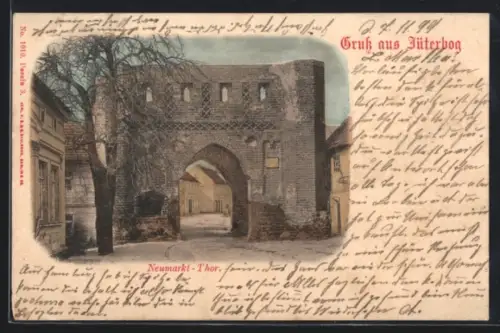 AK Jüterbog, Blick auf das Neumarkt-Tor