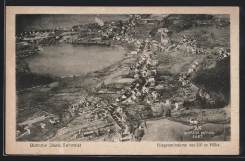 AK Buckow /Märk. Schweiz, Fliegeraufnahme aus 350 m Höhe