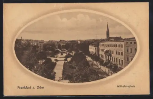 AK Frankfurt a. Oder, Blick auf den Wilhelmsplatz
