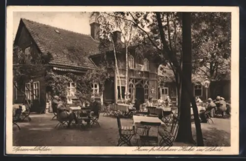 AK Lehde, Gasthof zum fröhlichen Hecht