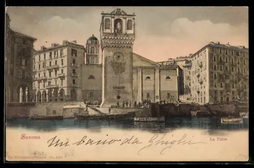 AK Savona, La Torre e il porto con barche