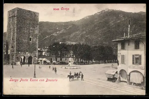 AK Como, Largo Porta Torre con Brunate
