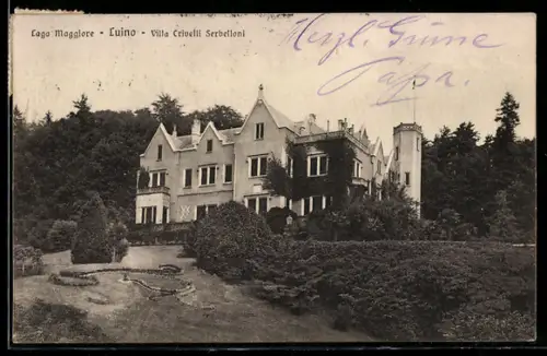 AK Luino /Lago Maggiore, Villa Crivelli Serbelloni