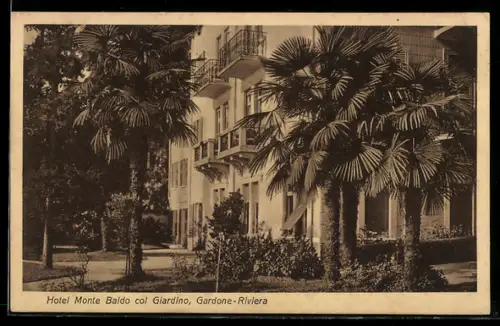 AK Gardone-Riviera, Hotel Monte Baldo col Giardino