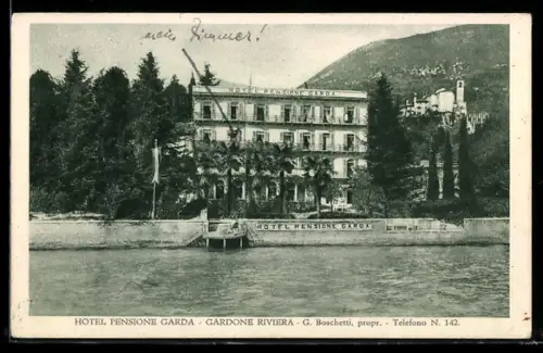 AK Gardone Riviera, Hotel Pensione Garda sul lago di Garda