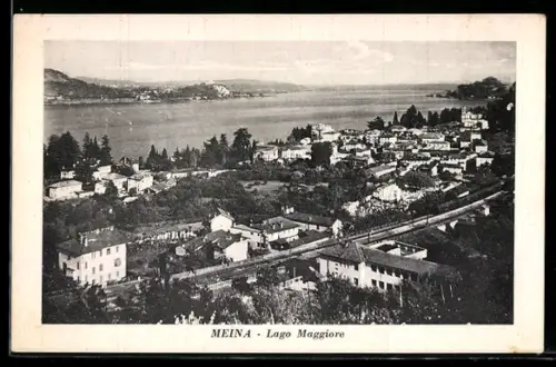 AK Meina /Lago Maggiore, Ridente località di soggiorno e turismo, alberghi, lido, camping