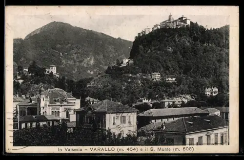 AK Varallo, Veduta del S. Monte in Valsesia