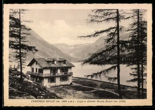 AK Ceresole Reale, Lago e sfondo Monte Bausel