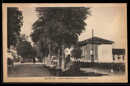 AK Revello, Viale Umberto I e le Scuole