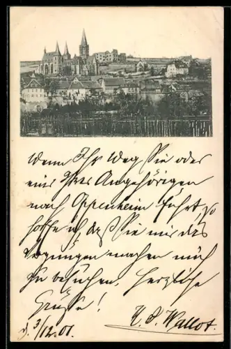 AK Oppenheim, Blick zur Kirche