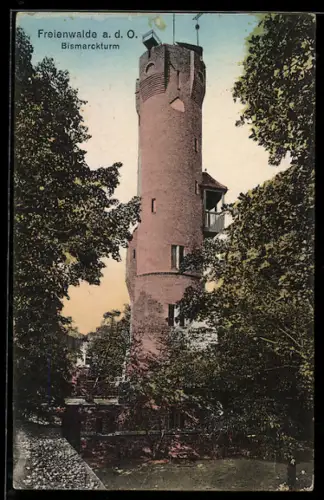 AK Freienwalde a. d. O., Der Bismarckturm