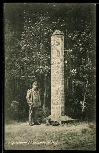 AK Dahlener Heide, Jäger an der Jägereiche
