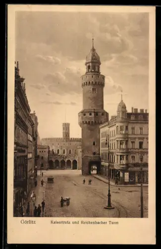 AK Görlitz, Kaisertrutz und Reichenbacher Turm