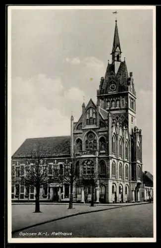 AK Golssen /N.-L., Blick zum Rathaus