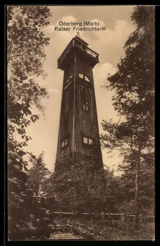 AK Oderberg /Mark, Kaiser Friedrichturm