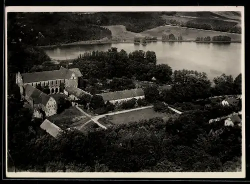 AK Chorin, Ehemaliges Zisterzienserkloster aus der Vogelschau