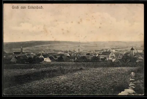 AK Enkenbach, Ortsansicht mit Kirche