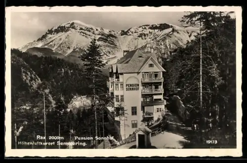 AK Semmering, Pension Sonnhof, Rax