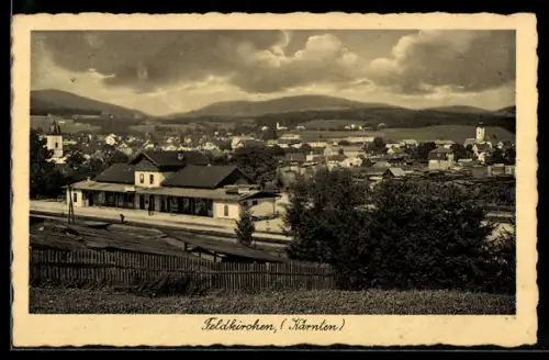 AK Feldkirchen /Kärnten, Blick zum Bahnhof