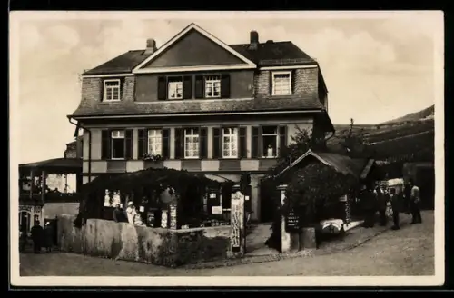 AK Rüdesheim a. Rh., Hotel Fritz Wittmann in der Oberstrasse 2a