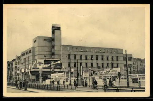 AK Berlin-Steglitz, Kino Titania-Palast in der Schlossstrasse