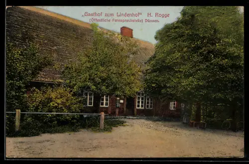 AK Dünsen, Gasthof zum Lindenhof, Bes. H. Rogge