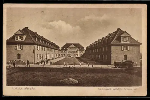 AK Ludwigshafen a. Rhein, Gartenstadt Hochfeld, Grüner Hof