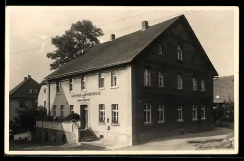 Foto-AK Diemelsee, Gasthaus von Heinrich Fingerhut in der Uplandstrasse 1