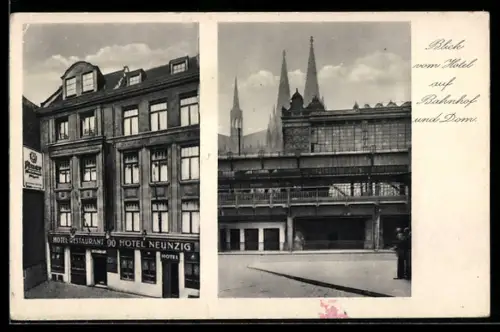 AK Köln, Hotel-Restaurant Neunzig, Johannisstrasse 32-34