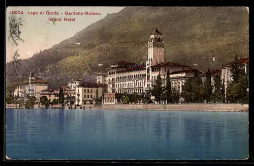 AK Gardone-Riviera, Blick auf das Grand Hotel