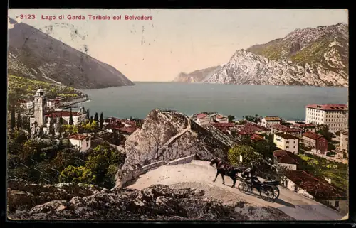 AK Torbole, Teilansicht mit Blick auf den Gardasee