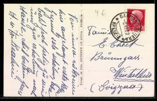 AK Gardone Riviera, Cafe am Seeufer