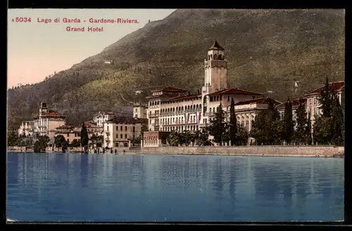 AK Gardone-Riviera, Blick auf das Grand Hotel