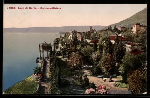 AK Gardone Riviera /Lago di Garda, Panorama