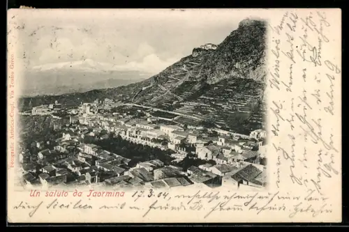 AK Taormina, Vista panoramica con Etna sullo sfondo