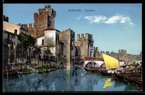 AK Sirmione, Blick auf das Schloss