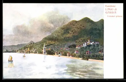 AK Gardone /Lago di Garda, Landori pittore