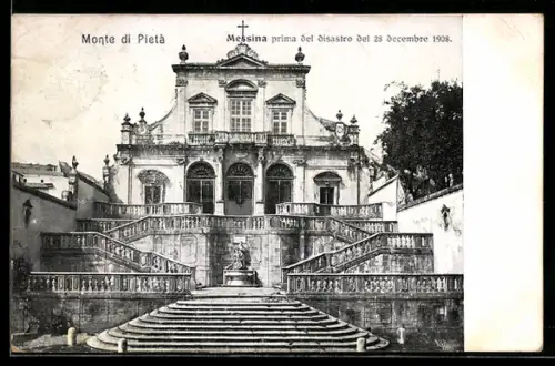 AK Messina, Monte de Pieta prima del disastro del 28 Decembre 1908