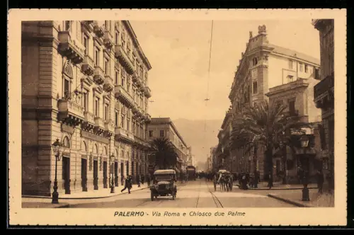 AK Palermo, Via Roma e Chiosco due Palme, Auto