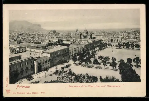 AK Palermo, Panorama della Citta visto dall` Osservatorio