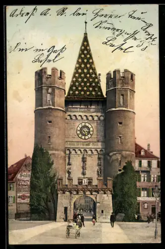 AK Basel, Blick zum Spalentor